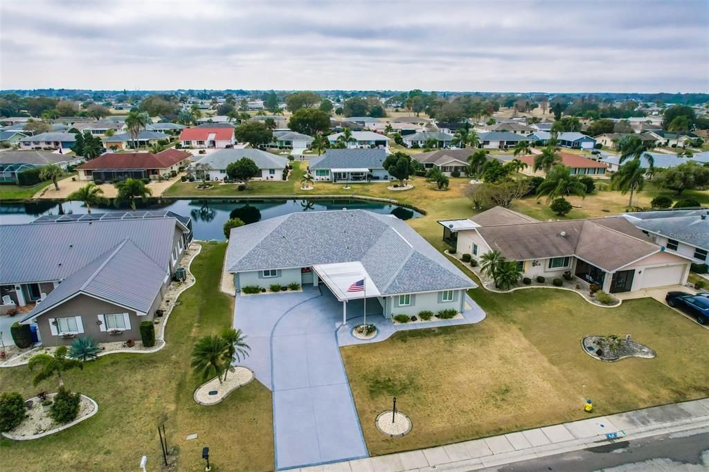 Immaculate, waterfront home on a large lot.