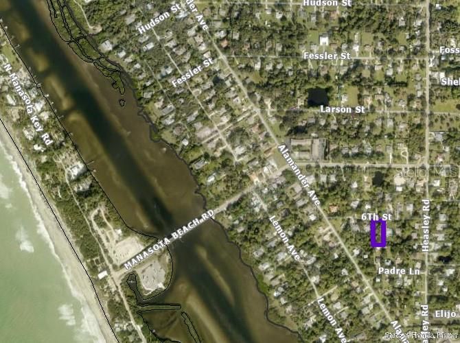 Approximately .2 Miles Distance from Lot #5 6th St. to Manasota Beach
