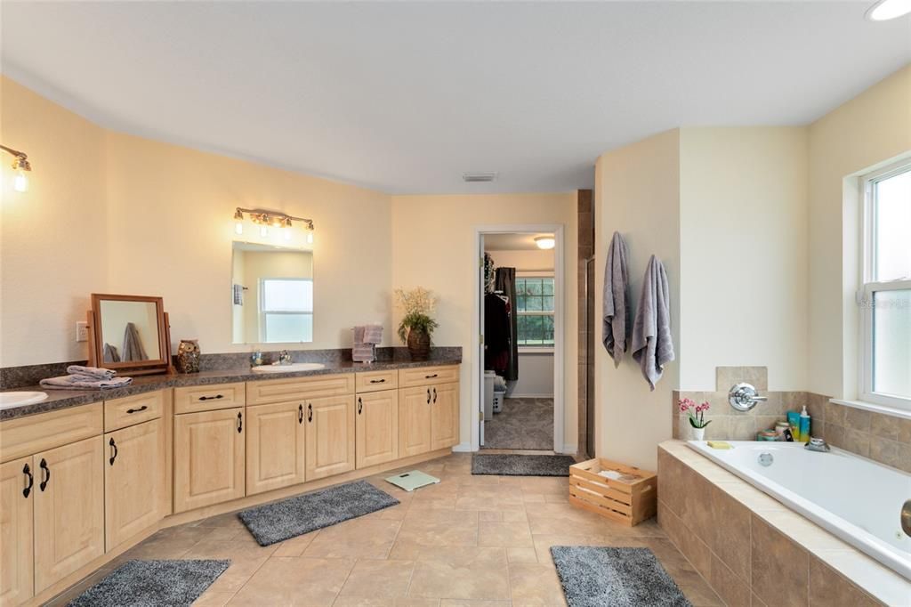 Master Bath #1 equals function+space+beauty!