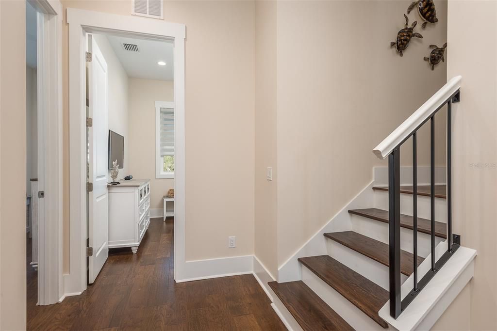 Entrances to Guest Rooms and Starway to Rooftop