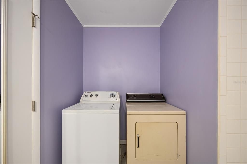 Washer and Dryer in guest bathroom