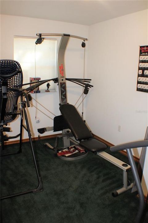 Gym (or possible nursery or craft room)