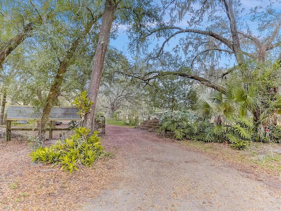 Front gate to the property