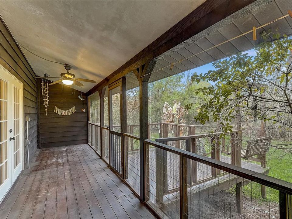 Porch off Owner's Suite and Great Room