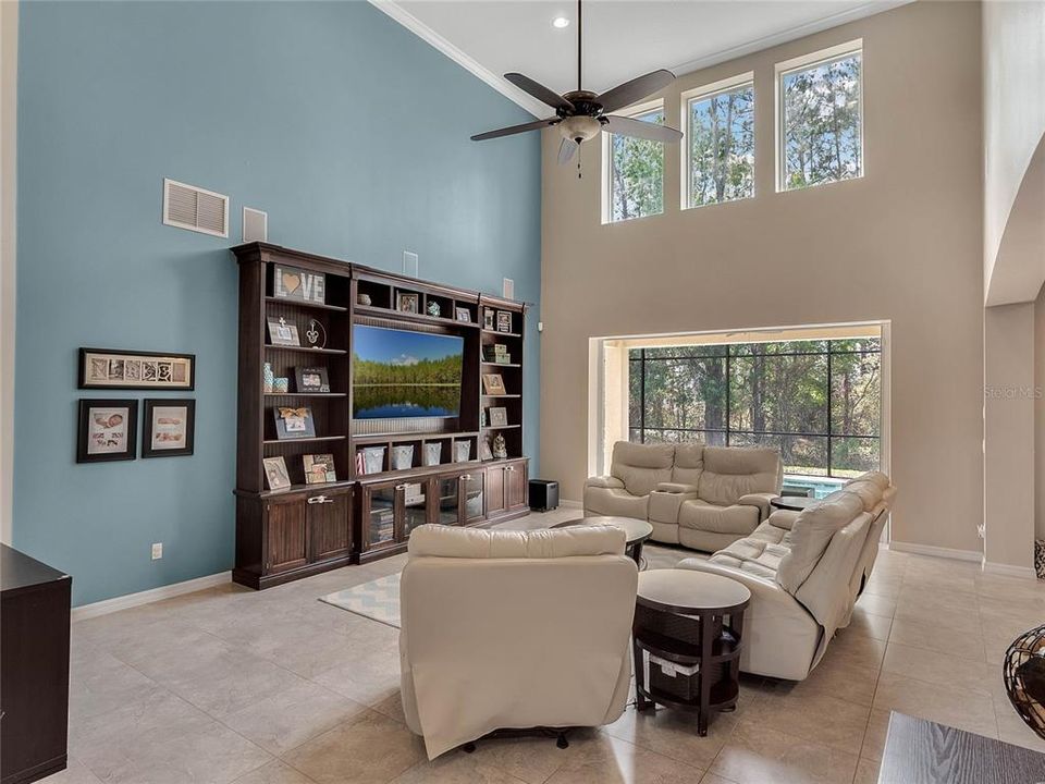 Soaring ceilings in Great room