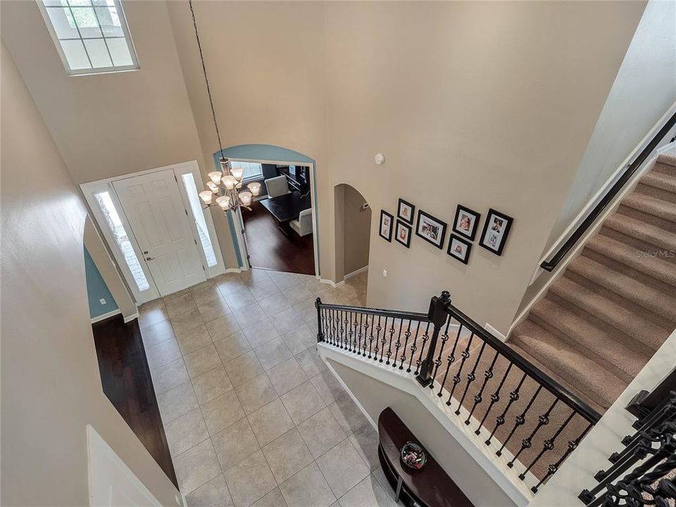 Soaring ceilings in foyer