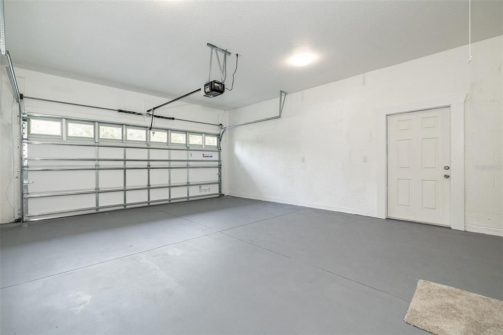 Garage - floor coating- side entrance