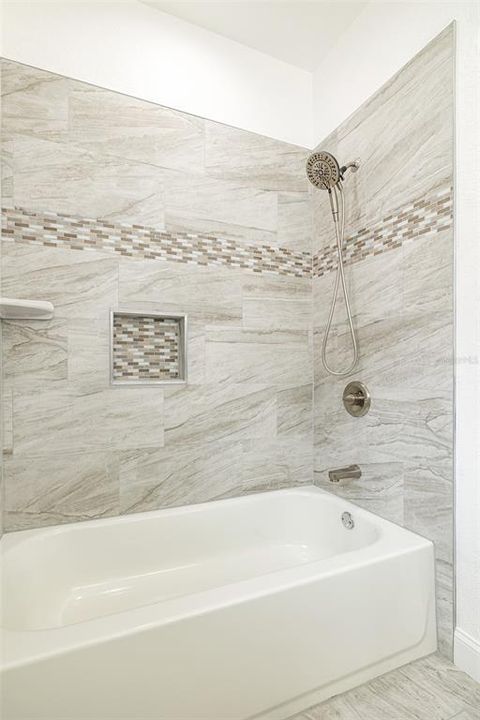 Bathroom 2-Tub,shower tiled wall