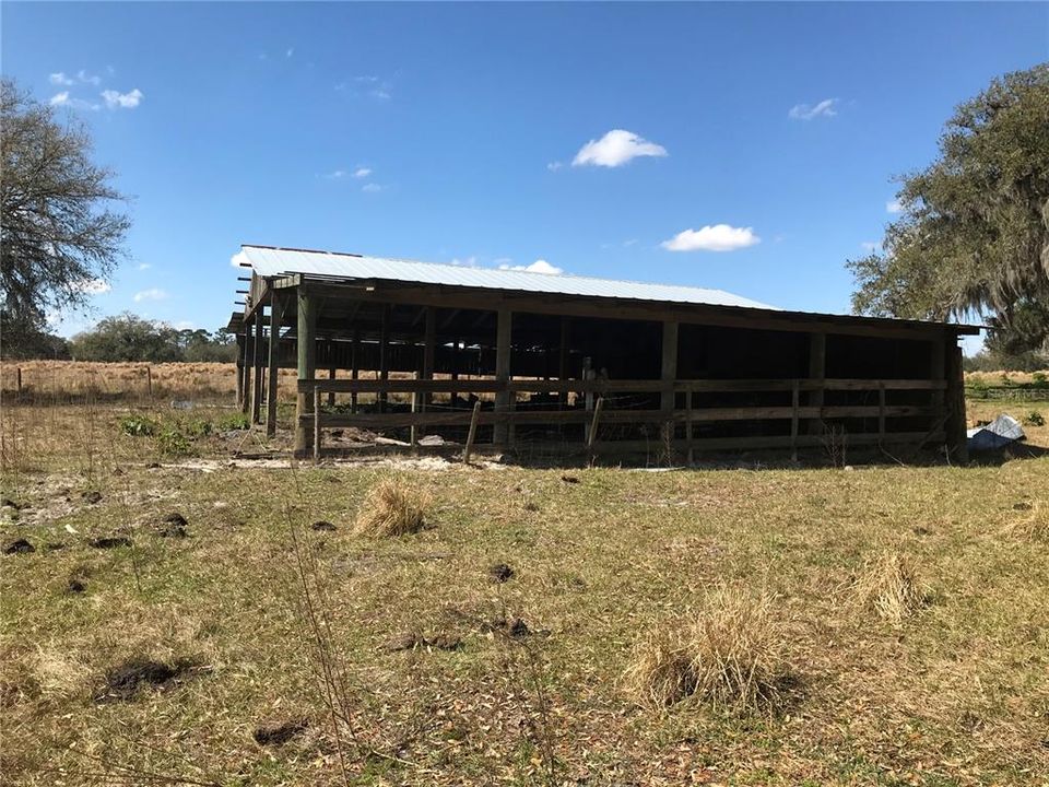 Pole barn located in south section of property