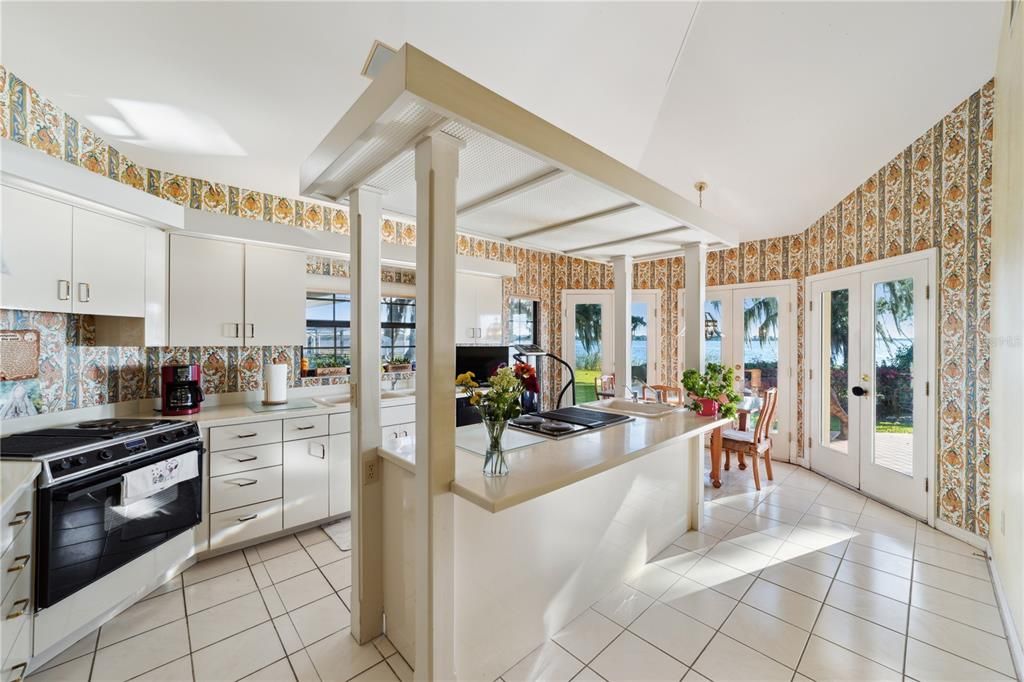 Breakfast nook in kitchen