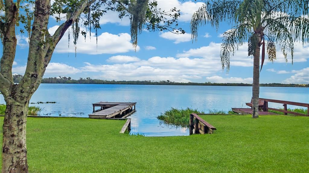 This is what Lake Bonnet Looks like from the Backyard of a Nearby Lakefront Home on Polk City Rd! Nice!