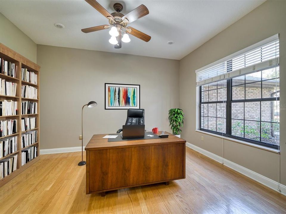 Virtually Staged Office off of Foyer.  Would you prefer to make it an Art Studio? Hobby Room?