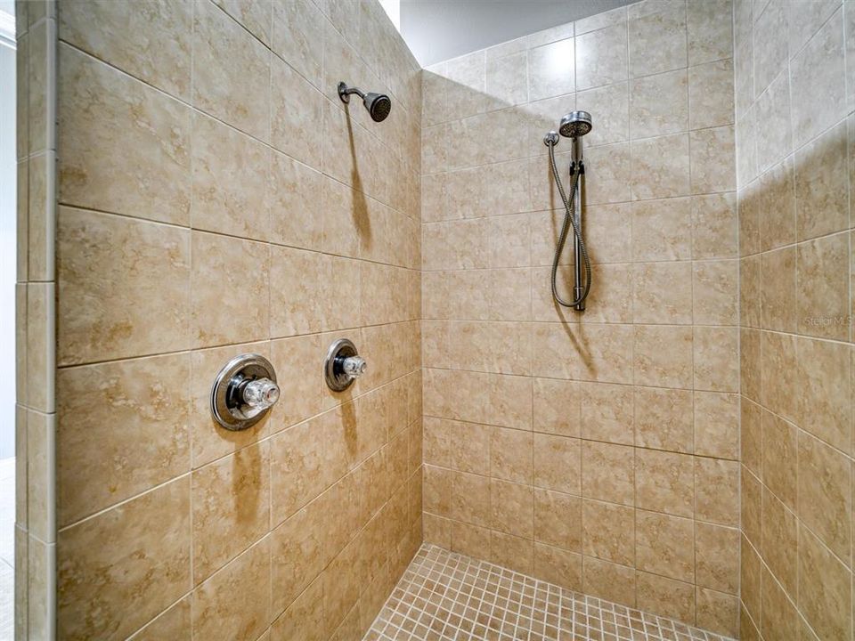 Huge Walk in Shower in Master Bath