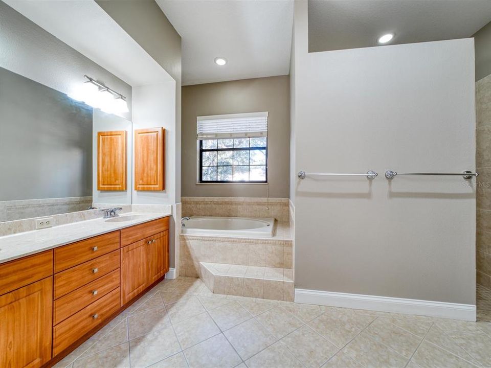 Master Bath with Garden Tub, Large Walk in Shower and Water Closet