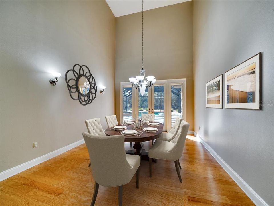 Virtually staged Dining Room.  Don't need Formal Dining?  Think of the possibilities!