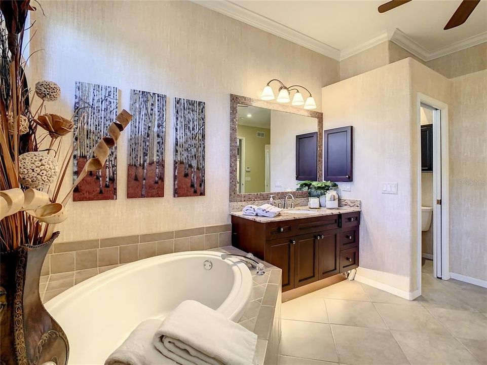 Ensuite Master Bath w/separate water closet