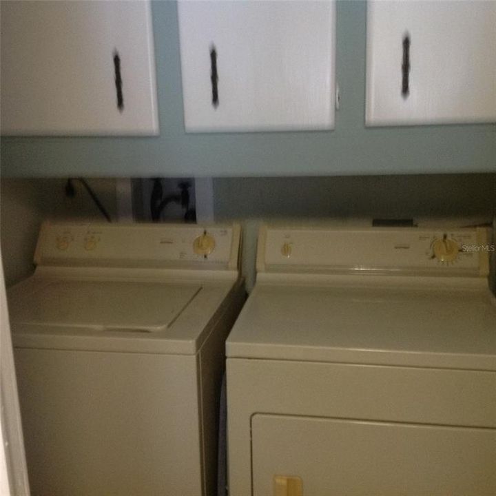 Washer & Dryer inside unit