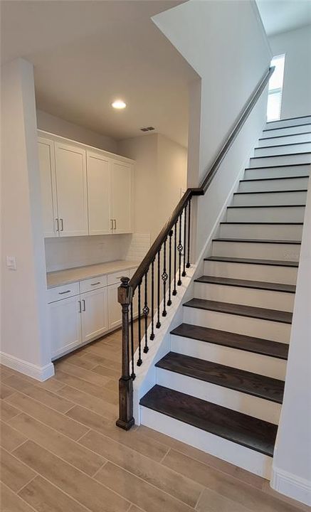 stairs and storage