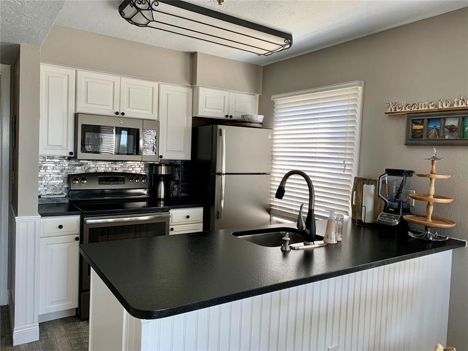 Completely remodeled with stainless steel appliances.