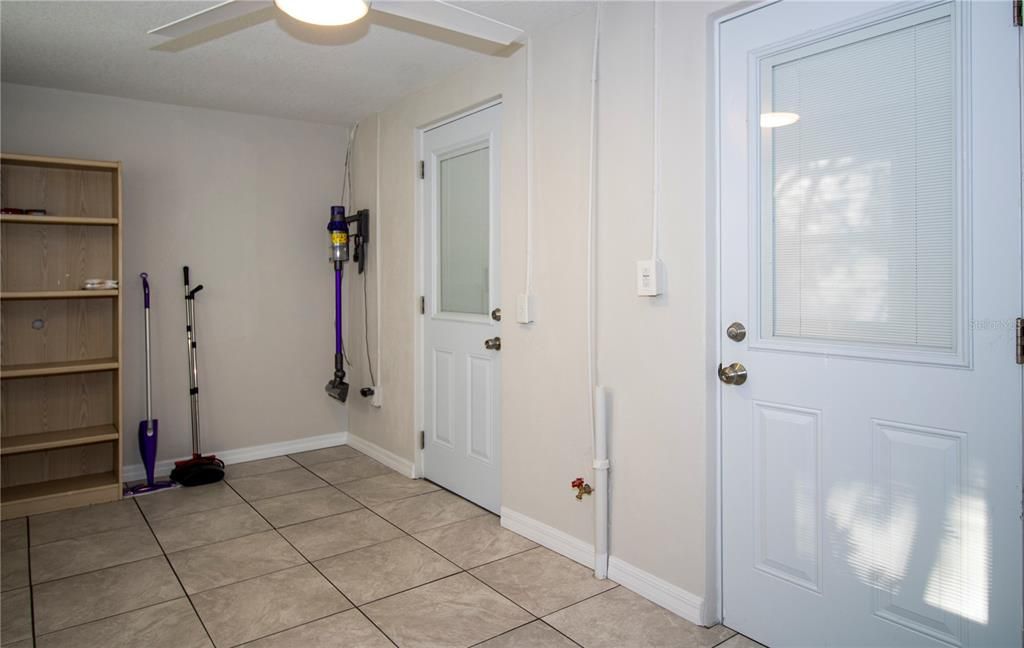 Shared utility and laundry room, conjoins 1/2 duplex.