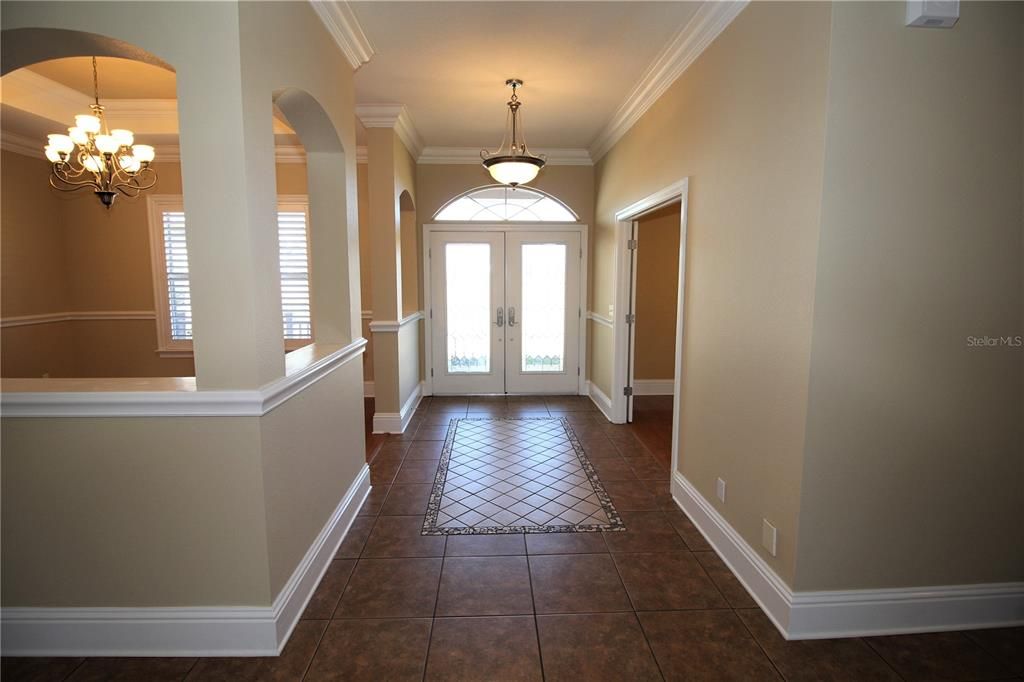 Foyer toward front doors