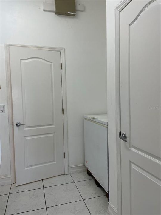 Laundry and storage closet