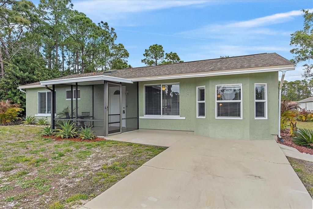 Enclosed front porch