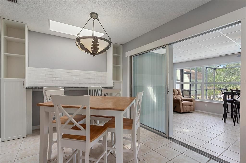 Dining Room with Breakfast Bar & skylight