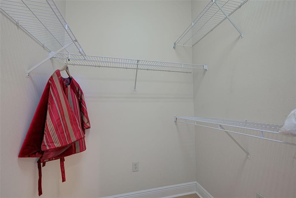 Master bedroom walk-in closet