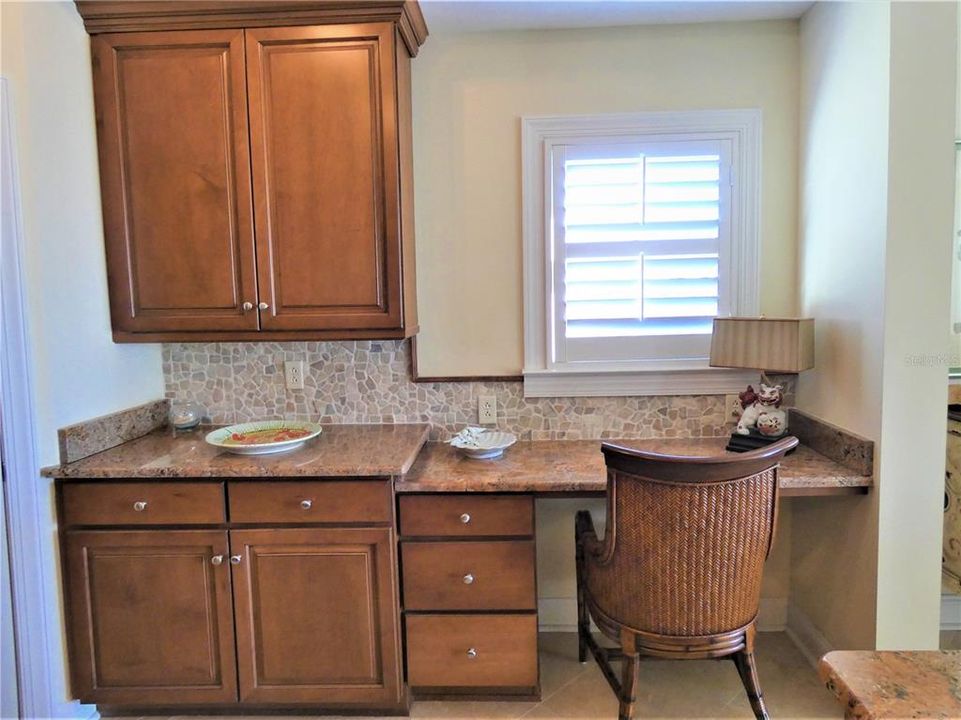 DESK AREA IN KITCHEN