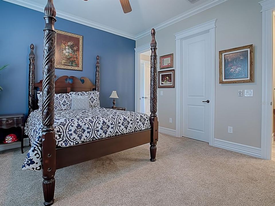 A VIEW TOWARDS THE CLOSET AND THE GUEST BATH