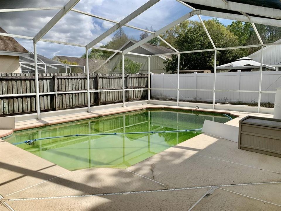 Screened in pool