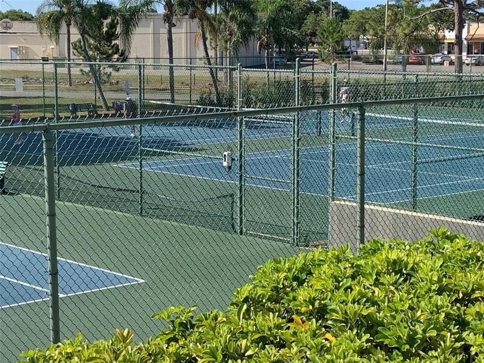 Main tennis courts.