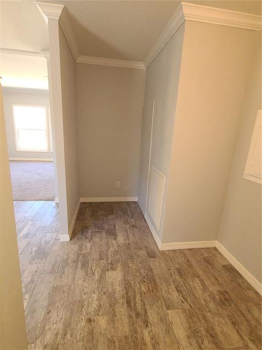 Storage space in laundry room