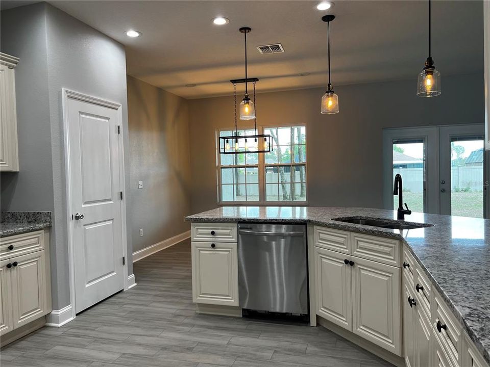 View from Kitchen into Breakfast nook