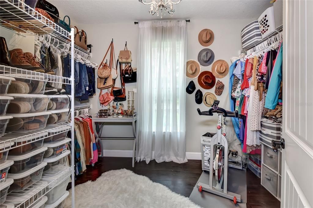Master closet, one of two