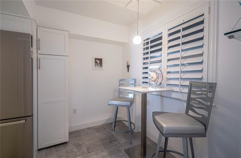 Plantation shutter add to the luxurious feeling here
