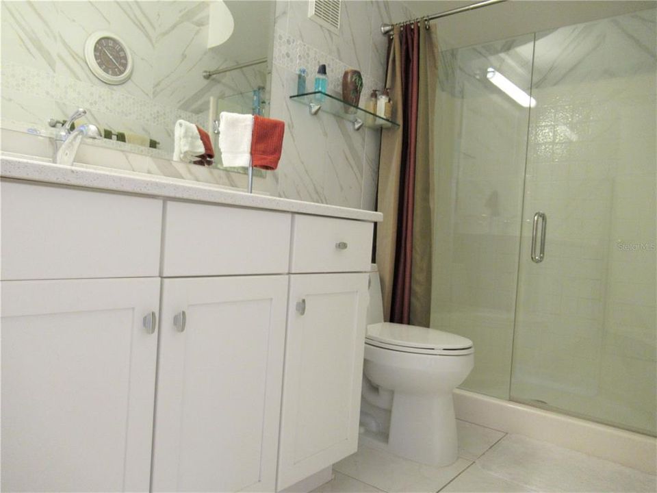 Hall Bath with step in shower