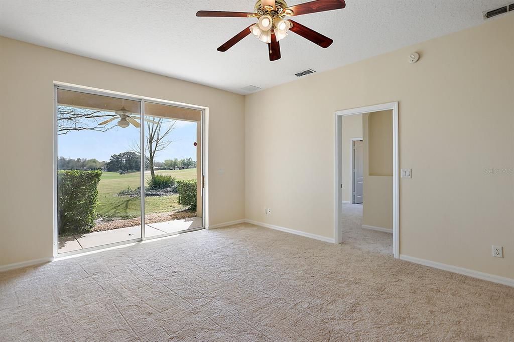 Family room-door on the right goes to main bedroom