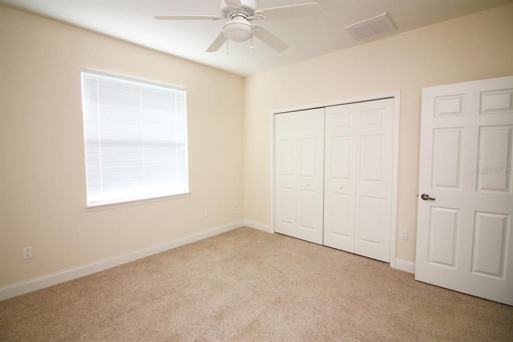BEDROOM #3 WITH LARGE CLOSET