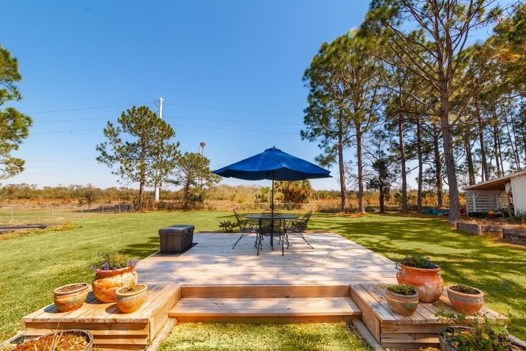 Backyard Sitting Area