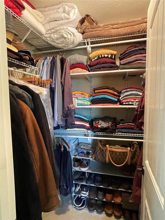 One of 2 Master Closets