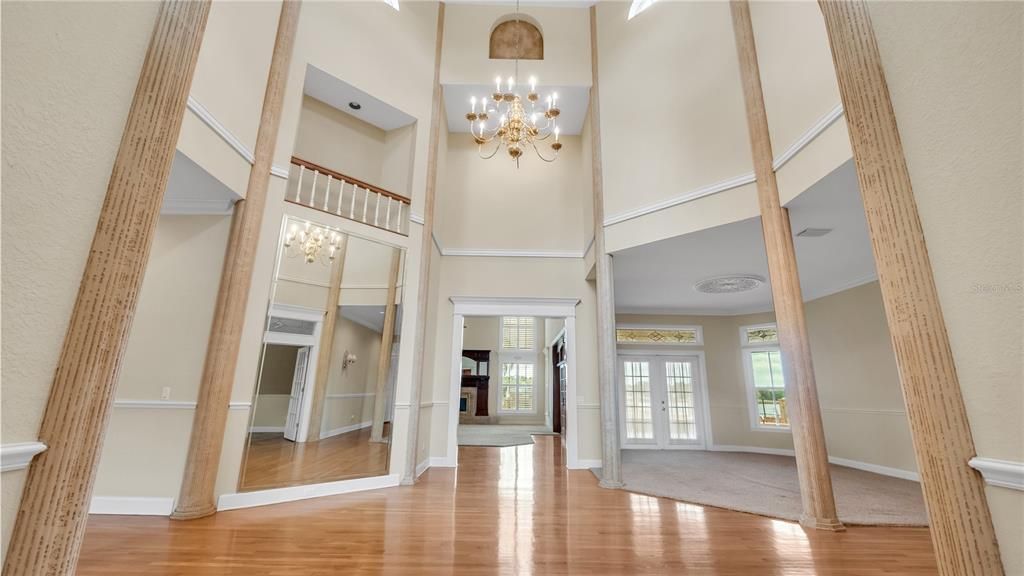 Foyer looking into great room