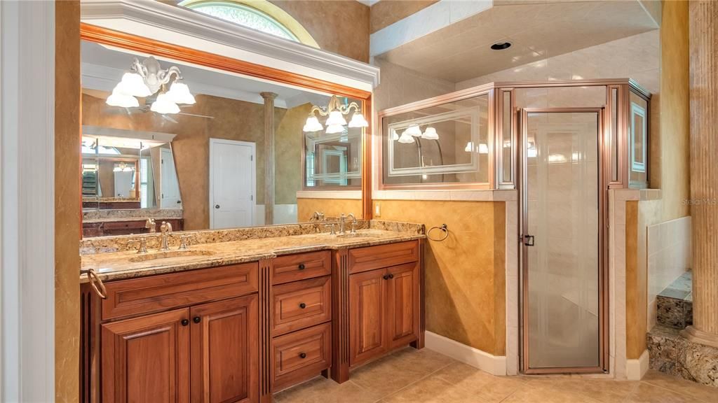 Master bathroom sink area