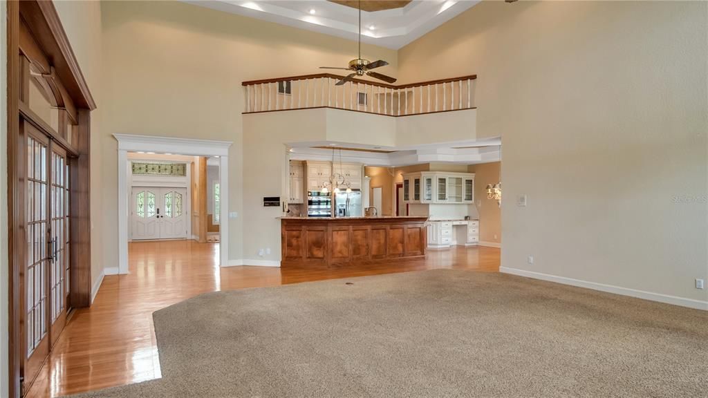 Great room looking into the kitchen