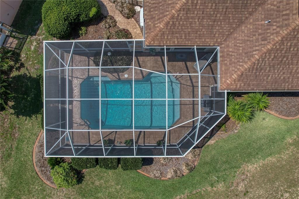 Heated Tile Surround Pool with Auto Filler, Skimmers, Steps, Ladders, 3 Waterfalls (3 Ft Shallow to 6 Ft Deep