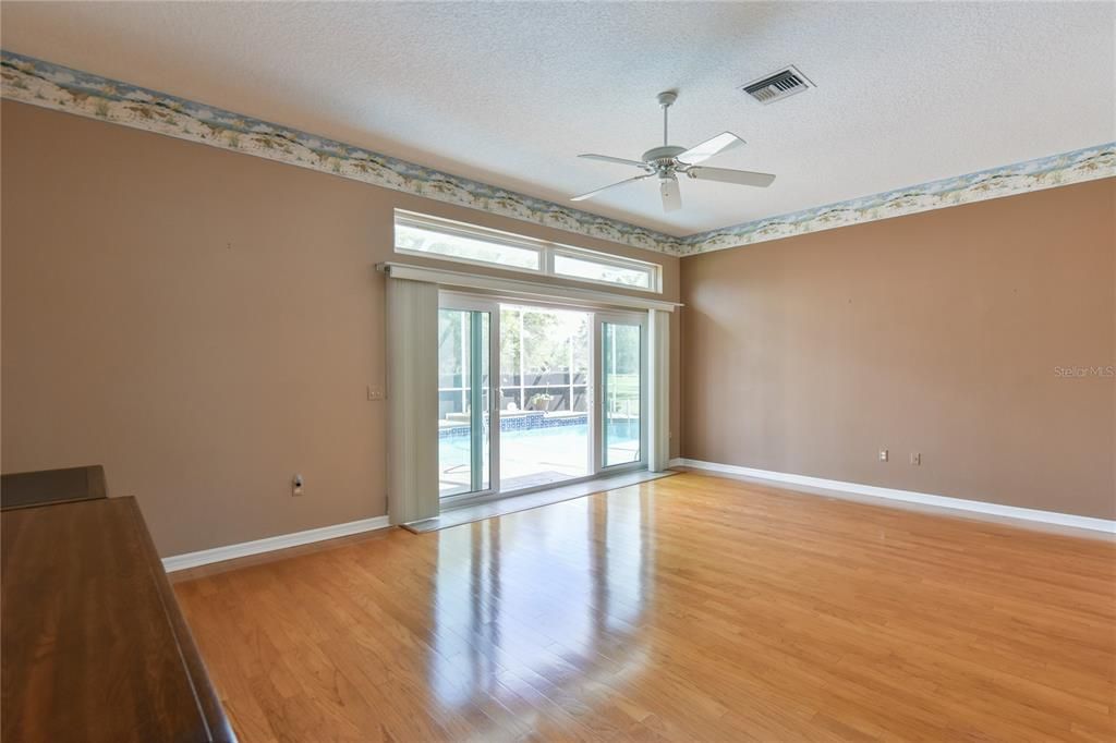 Owners Bedroom with Slider to Pool