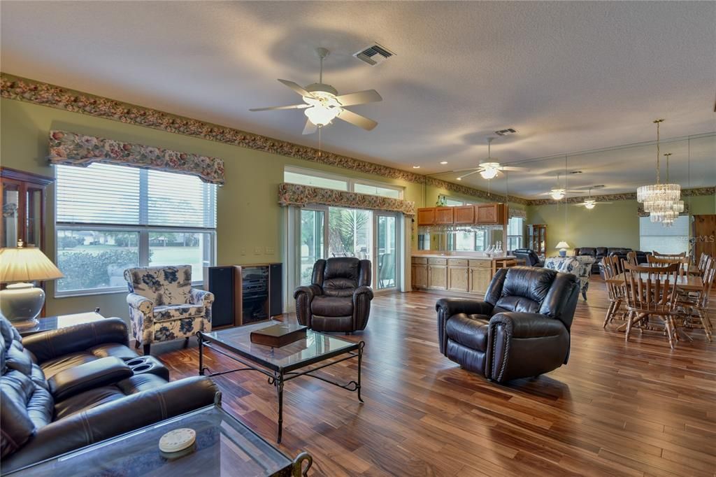 Living Room and Wet Bar