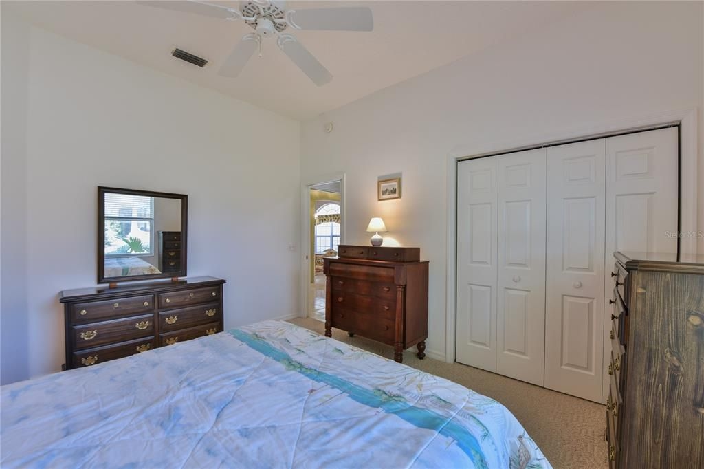 Bedroom 3 Closet & Ceiling Fan