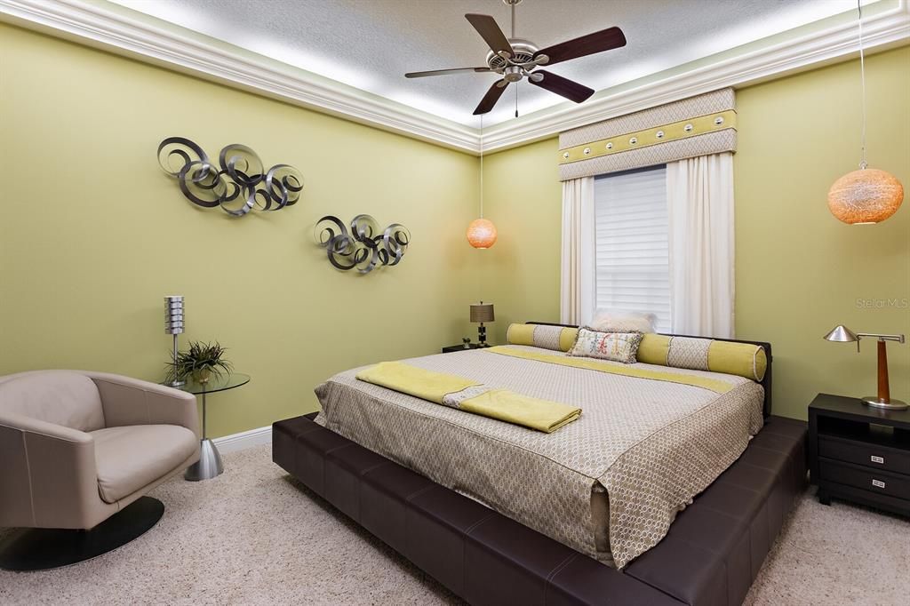 Bedroom 2 with crown molding